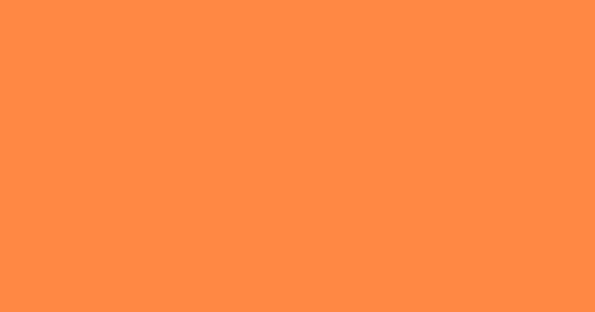 強烈な赤みの橙色の色見本
