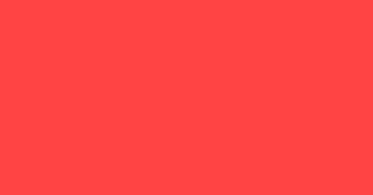 オレンジバーミリオン(#F64F4F)の色見本と配色事例、合う色 | 色探 求人